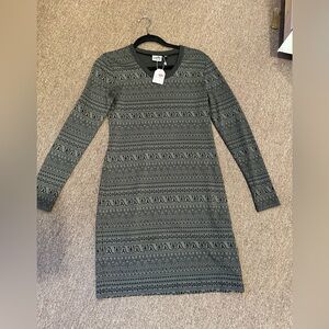 Kavu Greta sweater dress sz sm long sleeve mini/midi new no tags